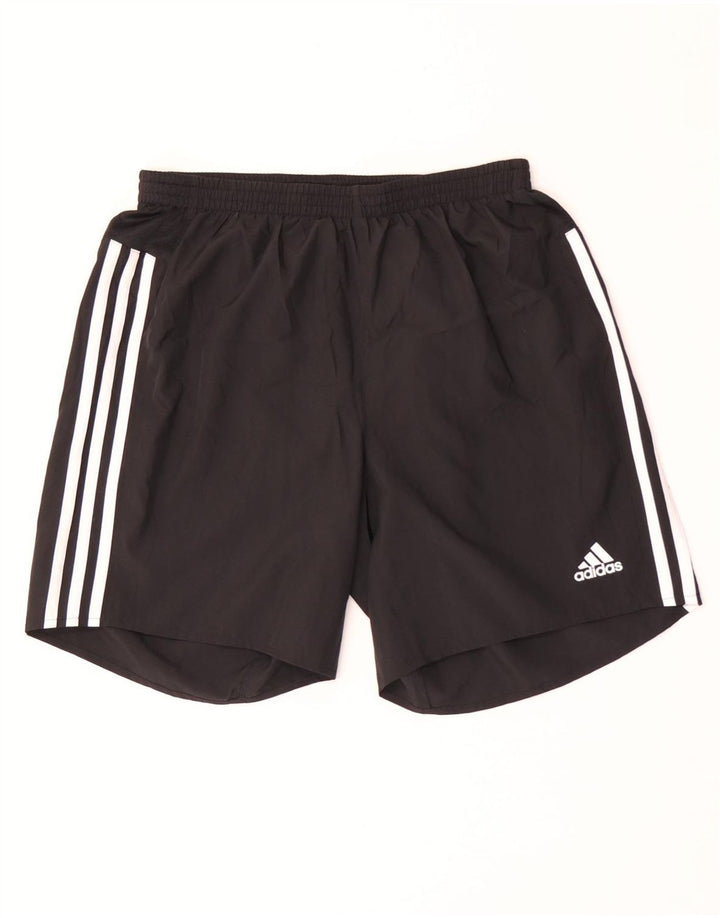 Adidas Womens Climalite Sport Shorts UK 12 Medium Black Polyester
