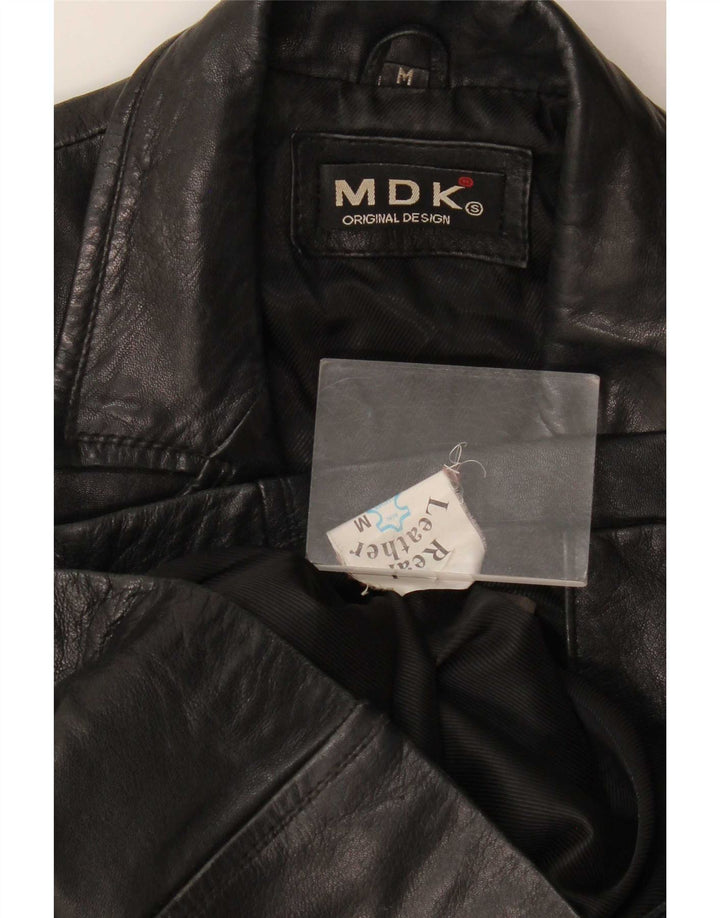 Giacca in pelle da donna MDK UK 12 media nera