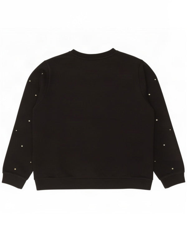 Marks & Spencer Felpa da donna Maglione UK 16 Large Black Spotted