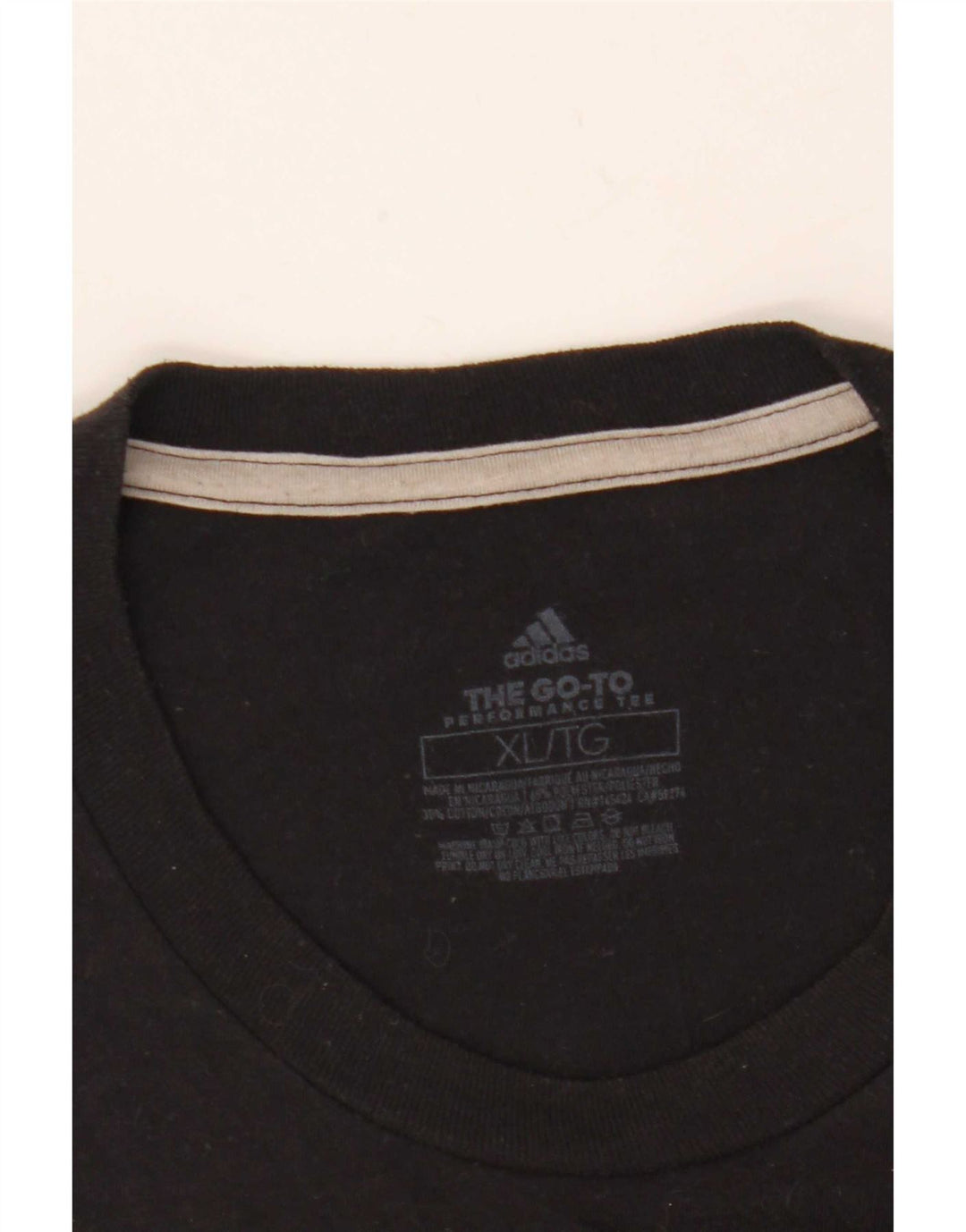Adidas Mens Climalite Graphic T-Shirt Top XL Black Polyester