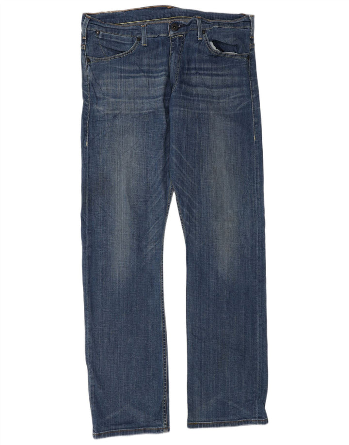 Levi's Herren Straight Jeans W36 L34 Blaue Baumwolle