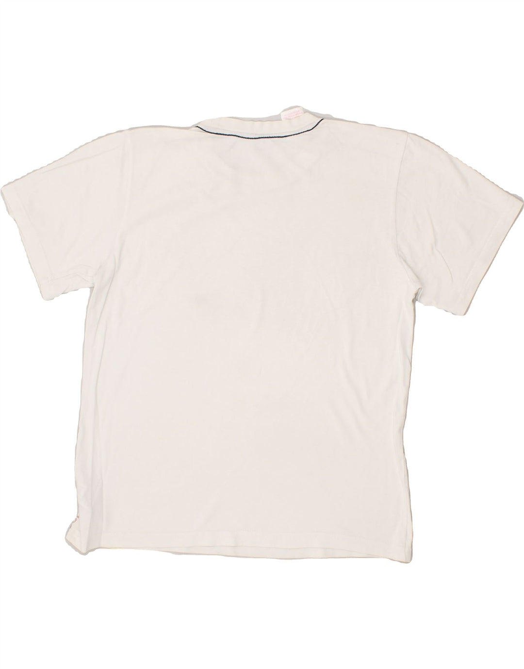 REEBOK Womens Graphic T-Shirt Top UK 14 Medium White Cotton Vintage Reebok and Second-Hand Reebok from Messina Hembry 