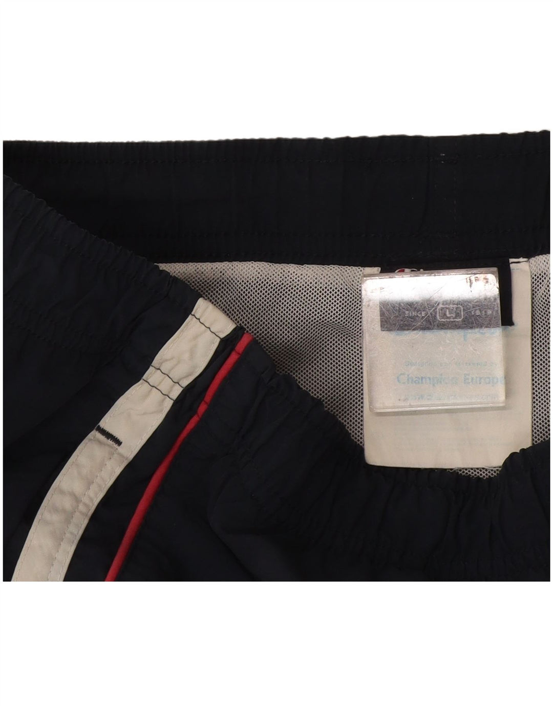 Champion herre badeshorts store marineblå stribet polyamid
