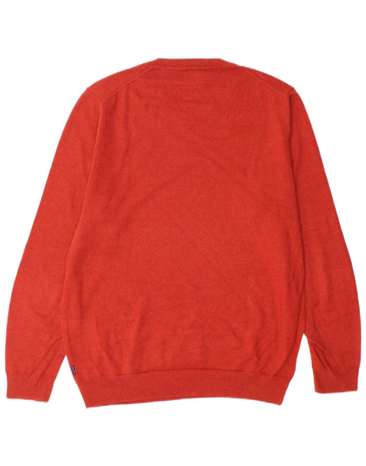 SUPERDRY Mens Crew Neck Jumper Sweater Large Red Cotton Vintage Superdry and Second-Hand Superdry from Messina Hembry 