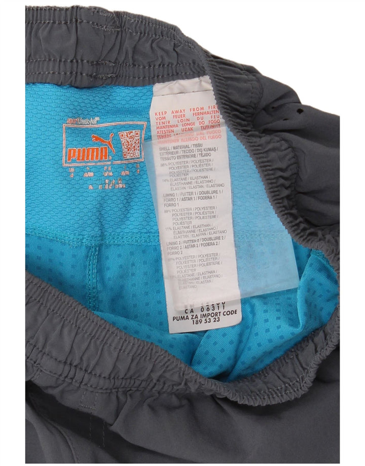 Puma Mens Sport Shorts Medium  Grey Colourblock Polyester