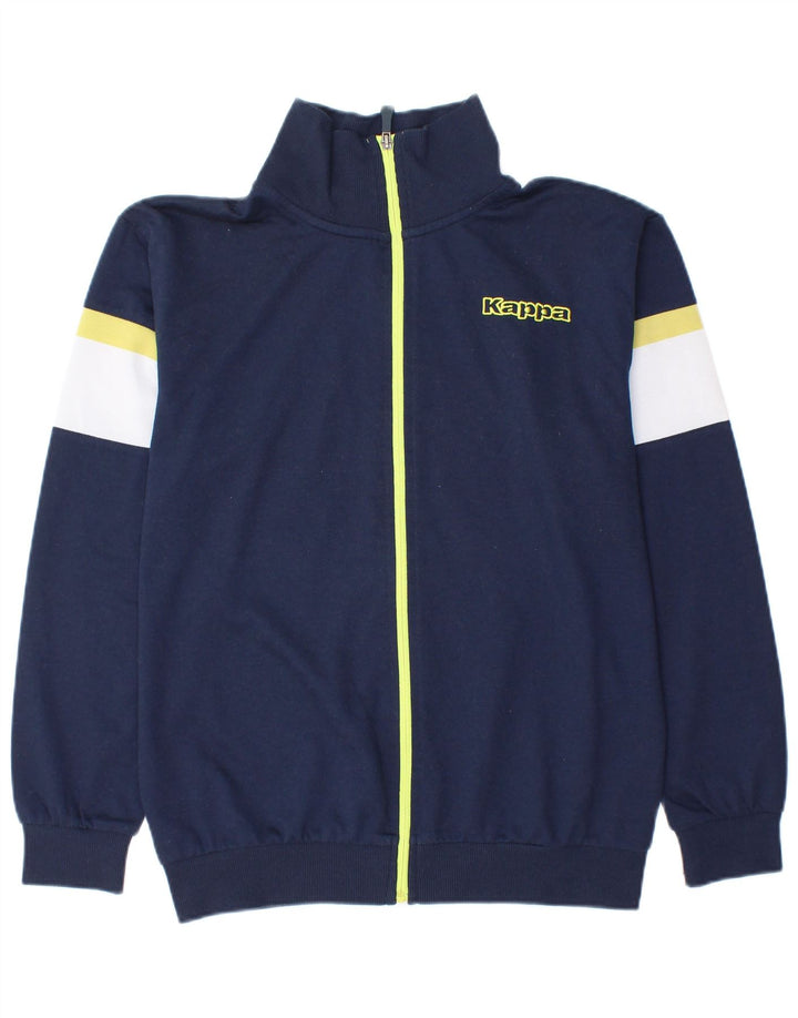 Giacca da tuta da uomo Kappa in poliestere color block medio blu navy