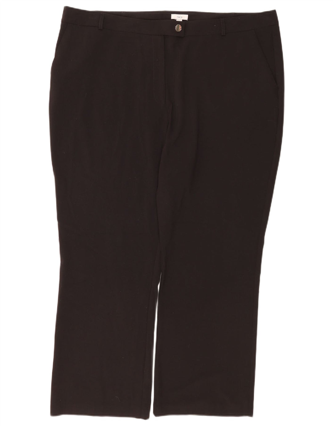 Max&Co. Womens Bootcut Suit Trousers UK 22 3XL W42 L29 Black Polyester