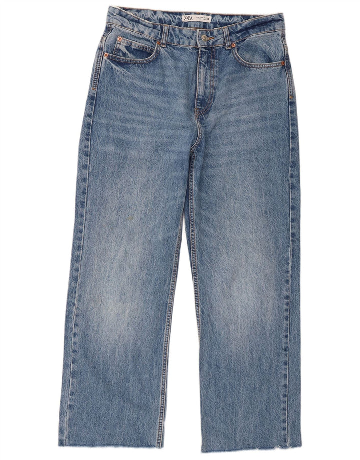 Zara Womens Straight Jeans EU 40 Medium W30 L28 Blue Cotton