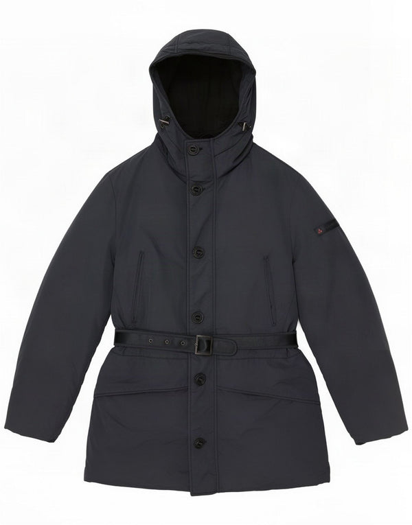 PEUTEREY Chaqueta acolchada con capucha para mujer ES 22 3XL Azul marino Poliéster
