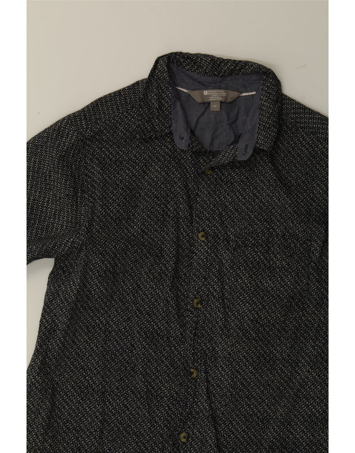 MOUNTAIN WAREHOUSE Mens Short Sleeve Shirt Small Grey Cotton Vintage Mountain Warehouse and Second-Hand Mountain Warehouse from Messina Hembry 