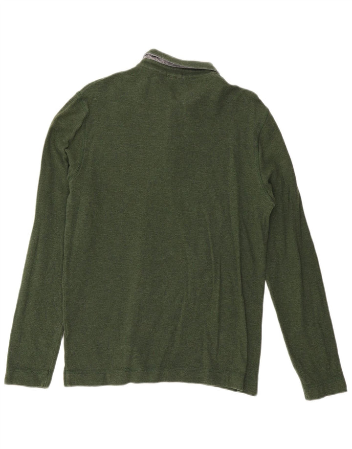 Hugo Boss Mens Long Sleeve Polo Shirt Large Green