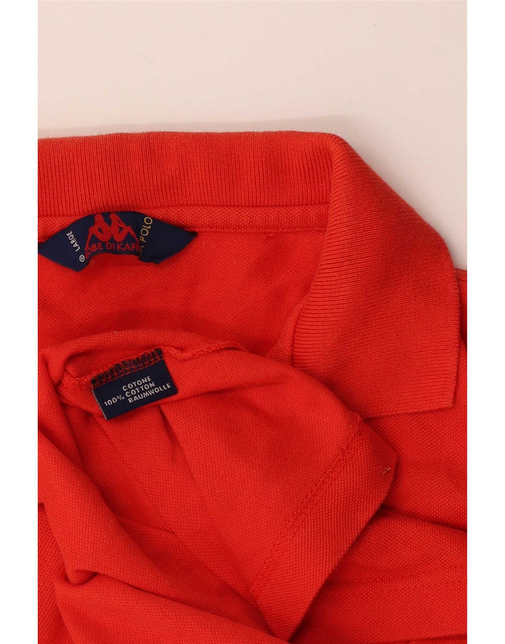 Kappa Polo Homme Grand Rouge Coton