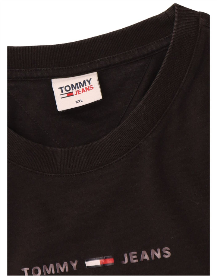 Tommy Hilfiger Mens Graphic T-Shirt Top 2XL Black