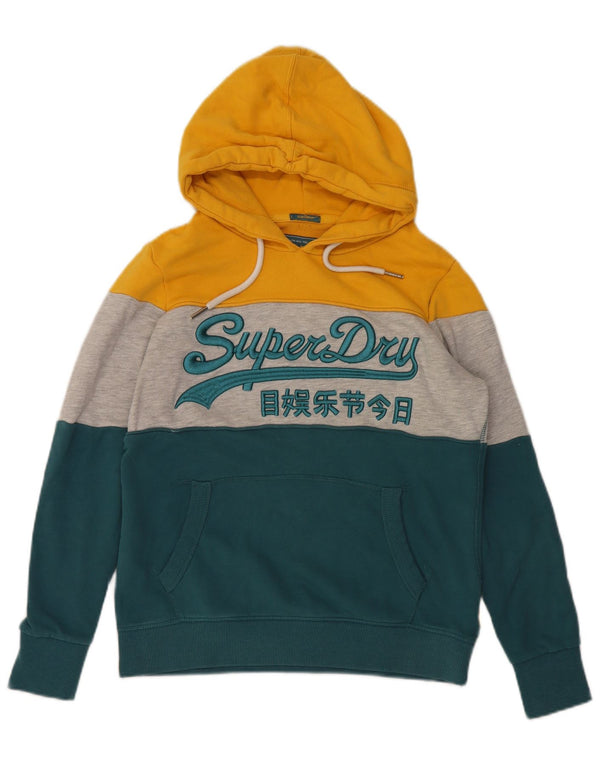 Superdry Graphic Hoodie-Pullover für Damen, UK 14, Größe L, Mehrfarbig, Farbblock