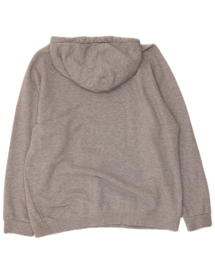 Adidas Mens Graphic Hoodie Jumper Medium Grey Cotton