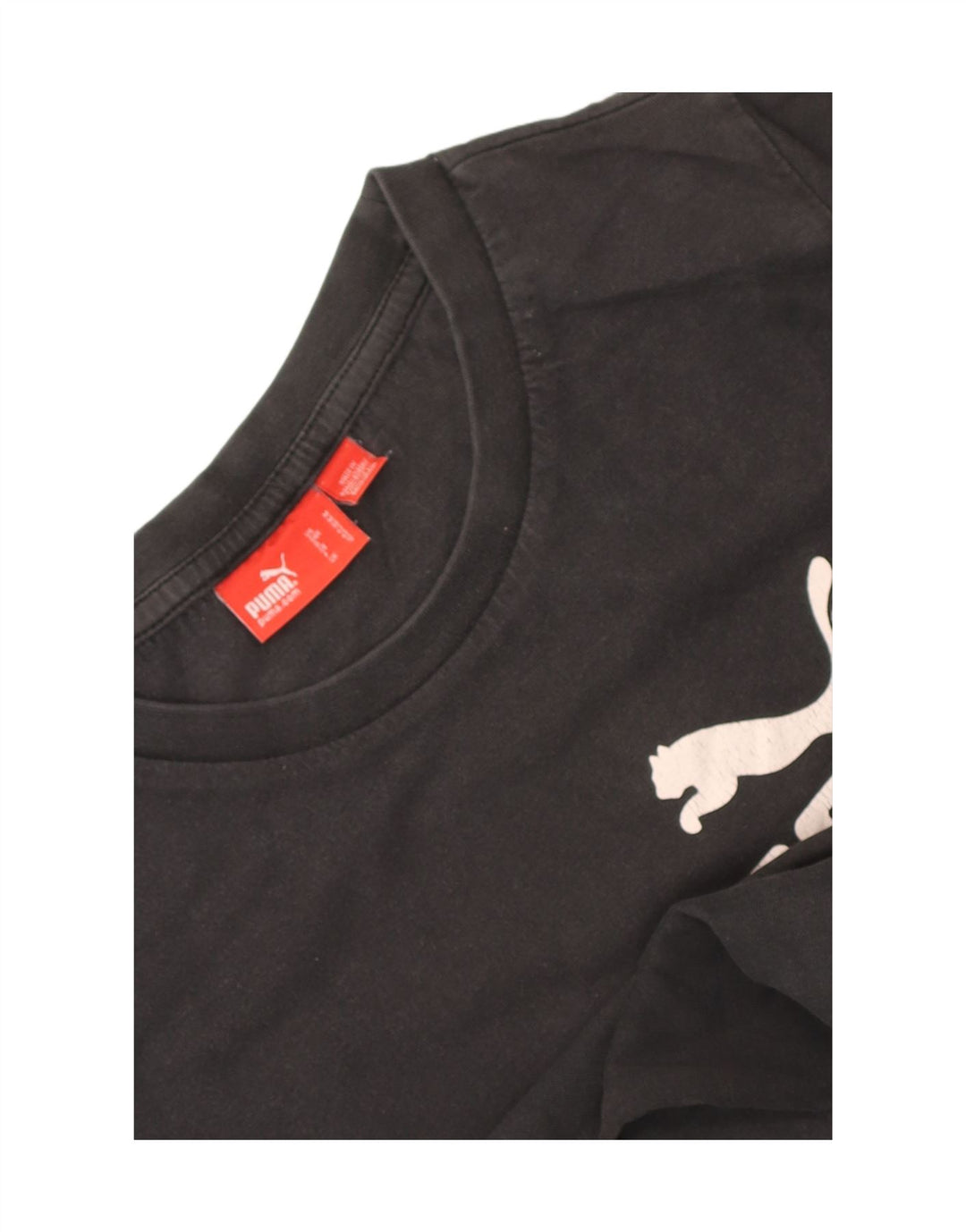 Puma Boys Graphic T-Shirt Top 11-12 Years Black