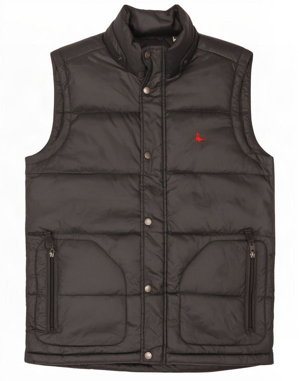 Jack Wills Gilet rembourré pour homme UK 36 Small Noir Polyamide