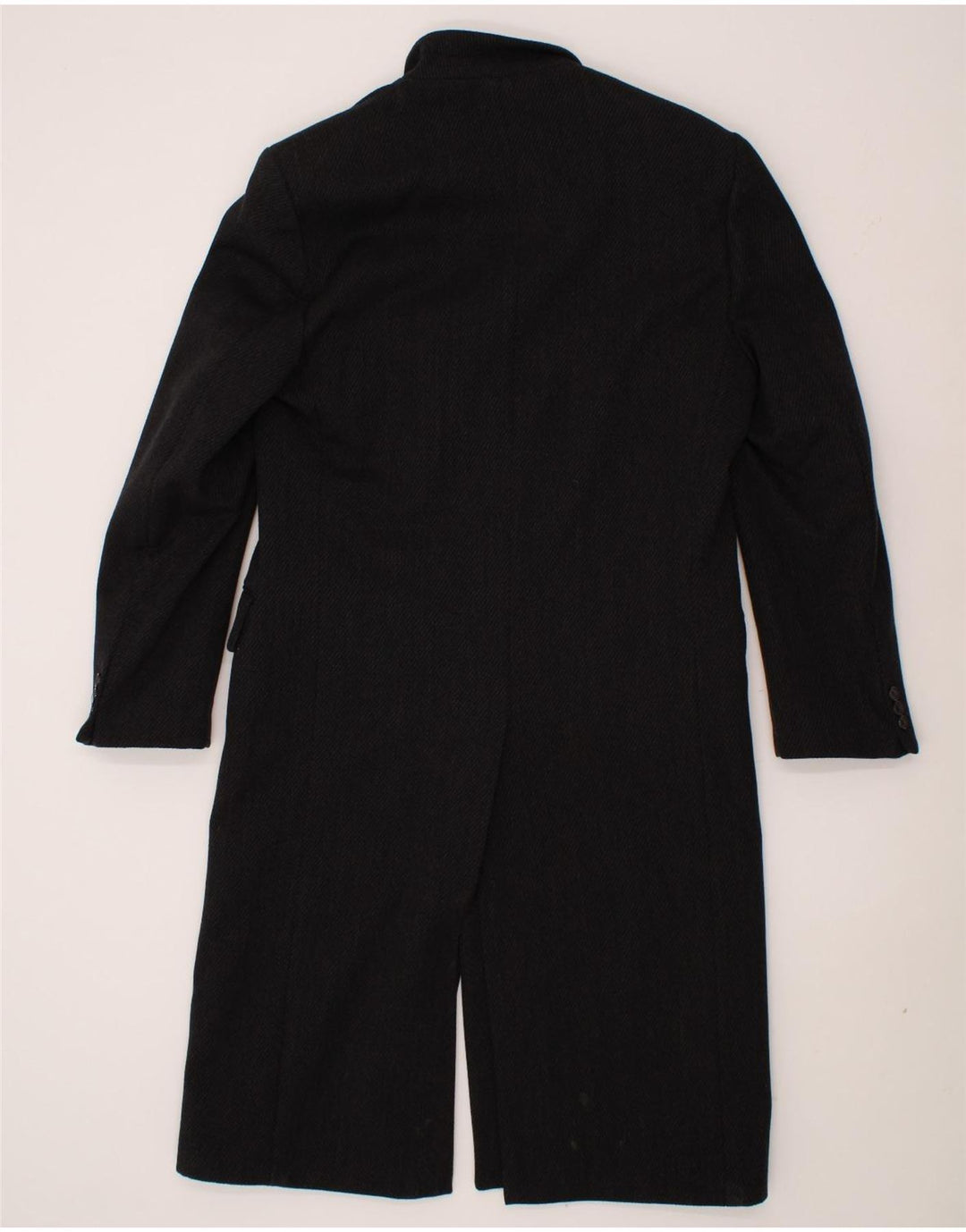 VINTAGE Mens Overcoat UK 38 Medium Black