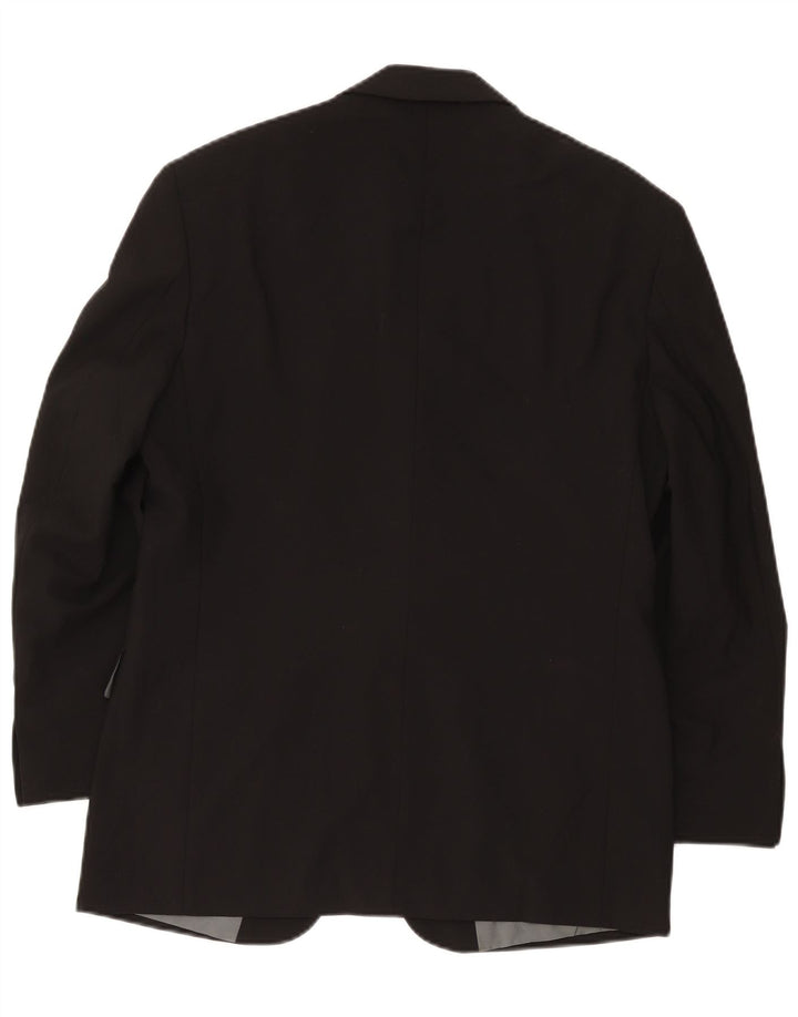 Marks & Spencer Veste blazer courte à 3 boutons pour homme UK 38 Noir moyen