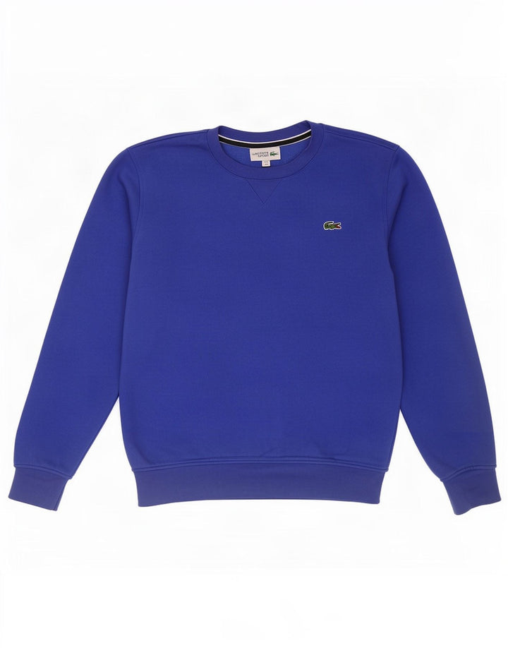 Мужской свитер Lacoste, размер 3, маленький синий хлопок