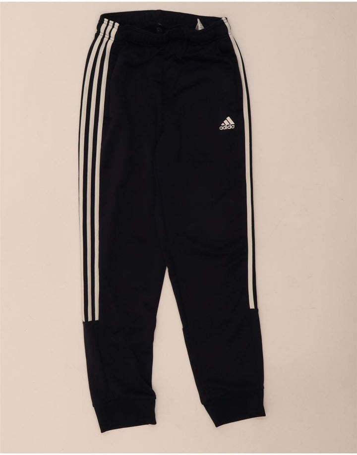 Pantaloni da tuta da uomo Adidas Joggers piccoli in poliestere blu navy