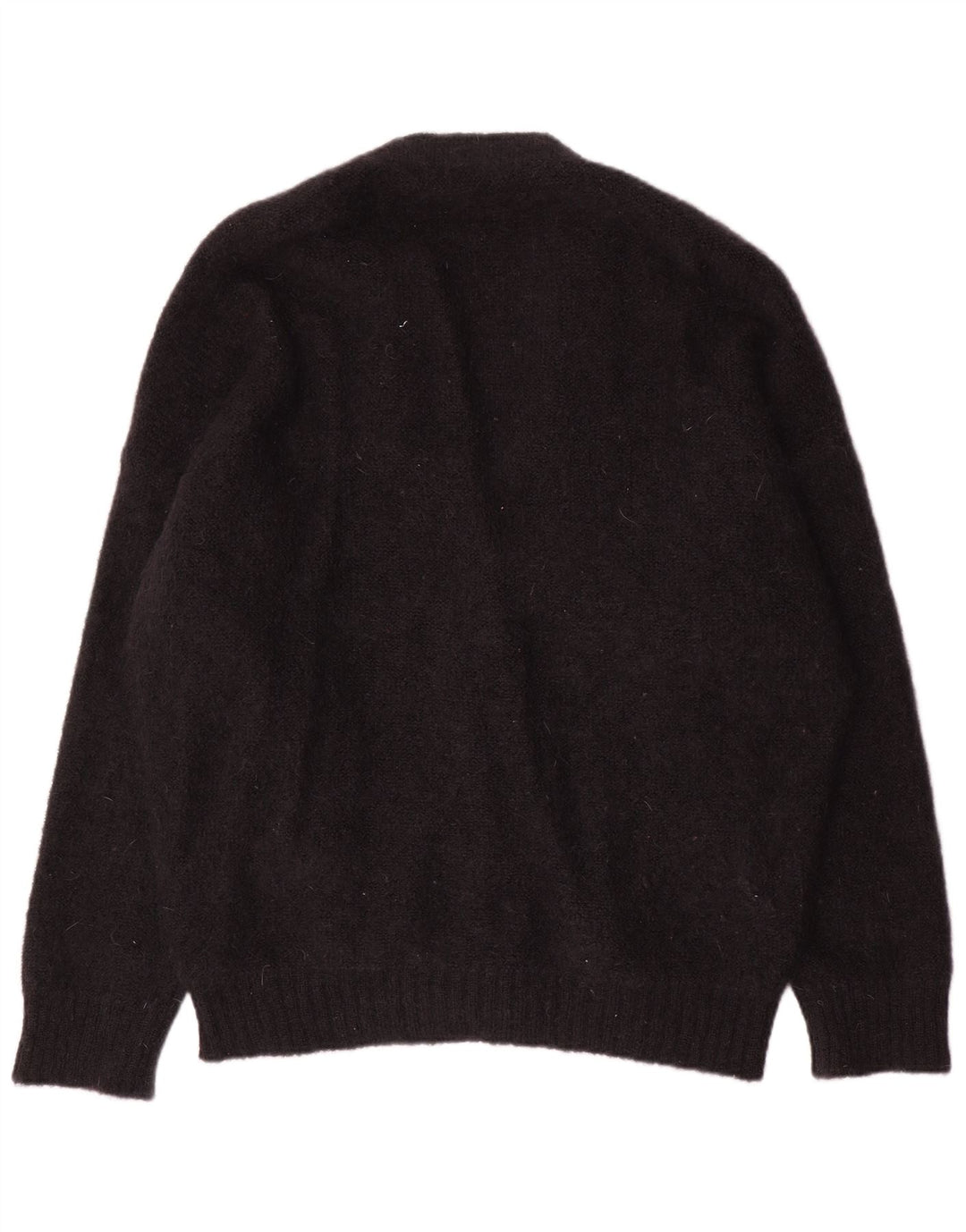 Alessandra Rich Womens Oversized Cardigan Sweater IT 40 Small Black Mohair