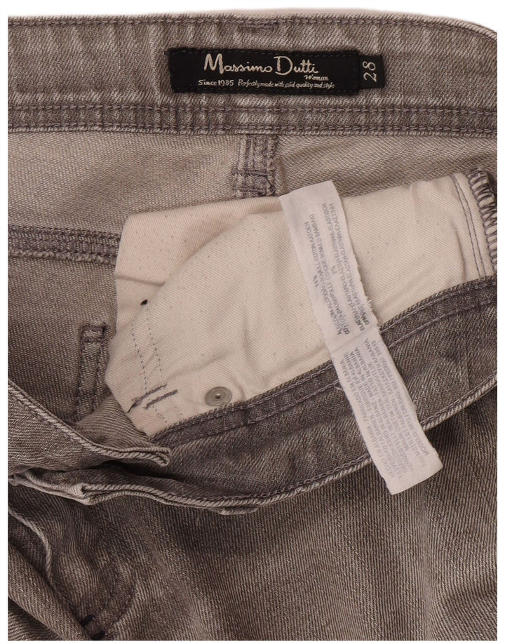 Massimo Dutti Womens Skinny Jeans W28 L33 Grey Cotton