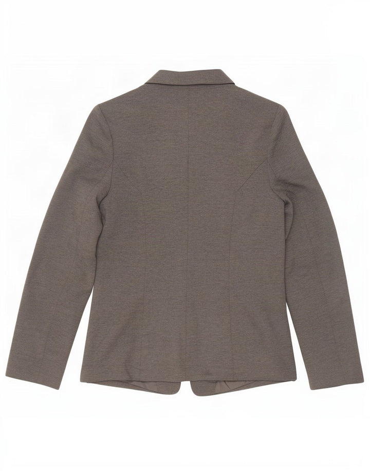 Oasis Womens Open Blazer Jacket UK 12 Medium Grey Polyester