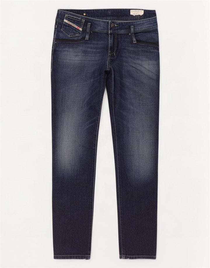 Diesel Womens Matic Slim Jeans W29 L32 Navy Blue Cotton