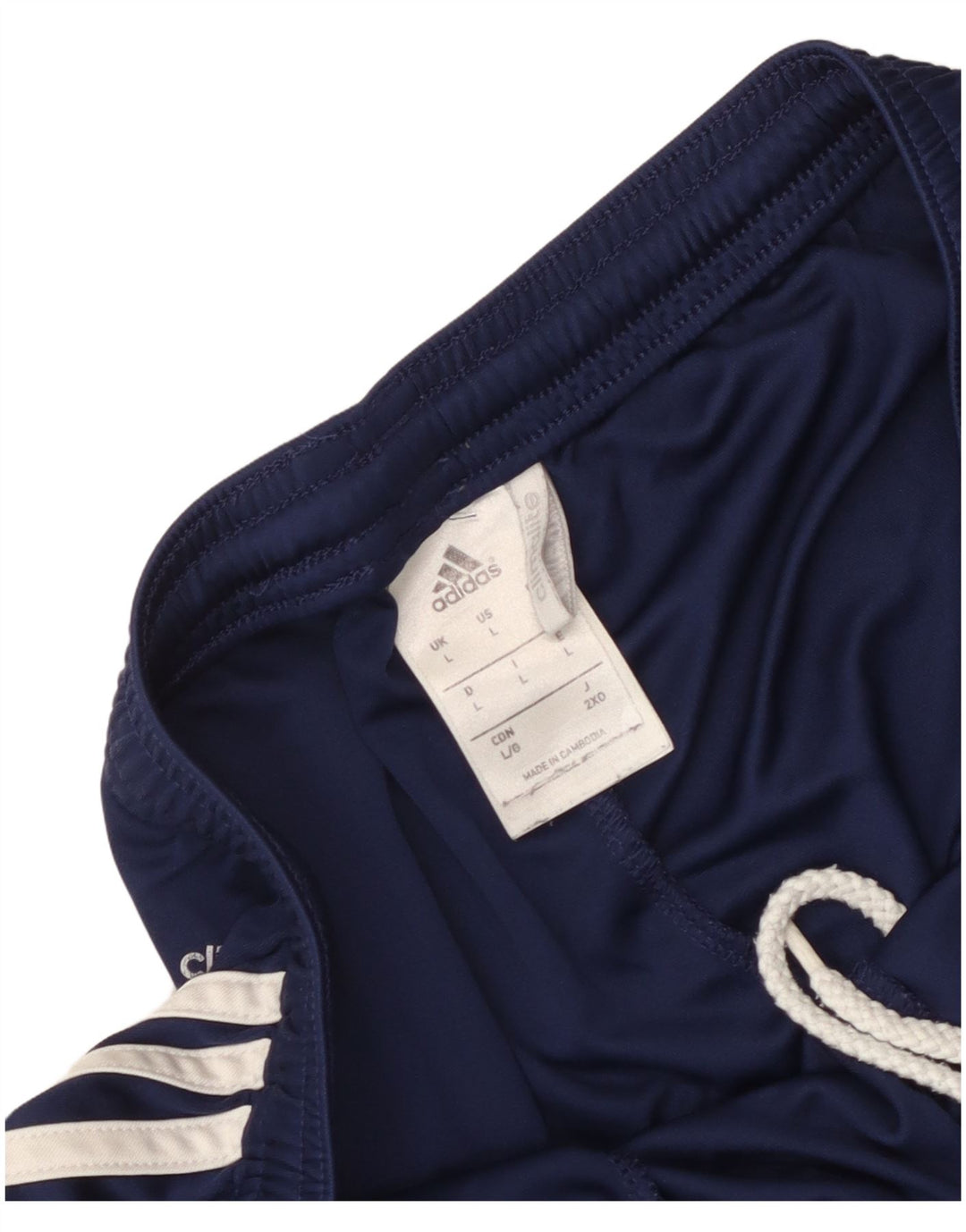 Adidas Mens Climalite Sport Shorts Large  Navy Blue Colourblock Polyester