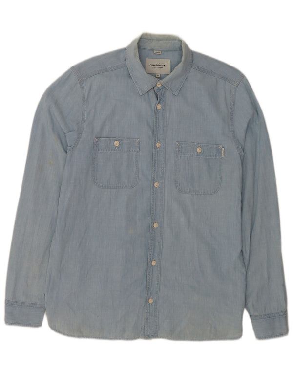 Carhartt Herre Regular Fit skjorte Medium Blue Bomuld