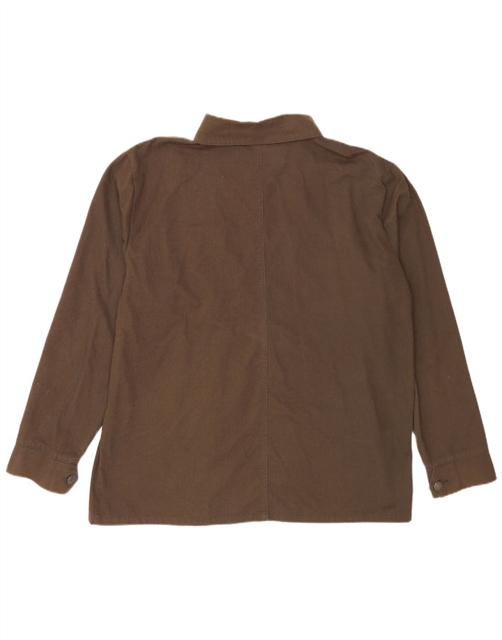 French Connection Herren-Overshirt-Hemd, 2XL, Khaki, Baumwolle