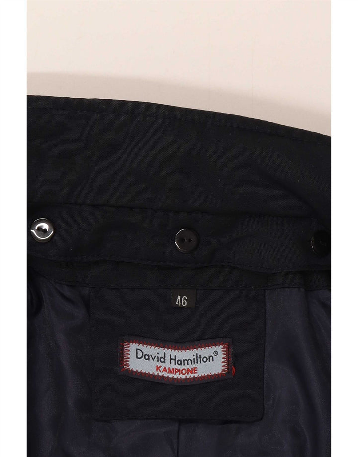 David Hamilton Herren Kampione Mantel IT 46 Small Marineblau Polyester