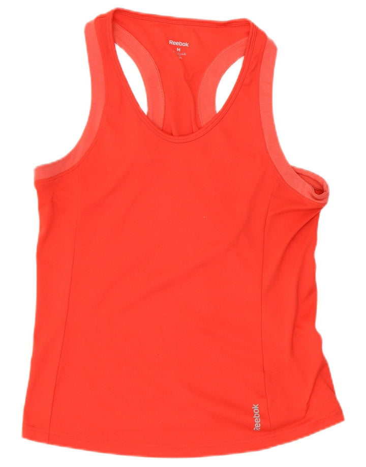 REEBOK Womens Vest Top UK 12/14 Medium Red
