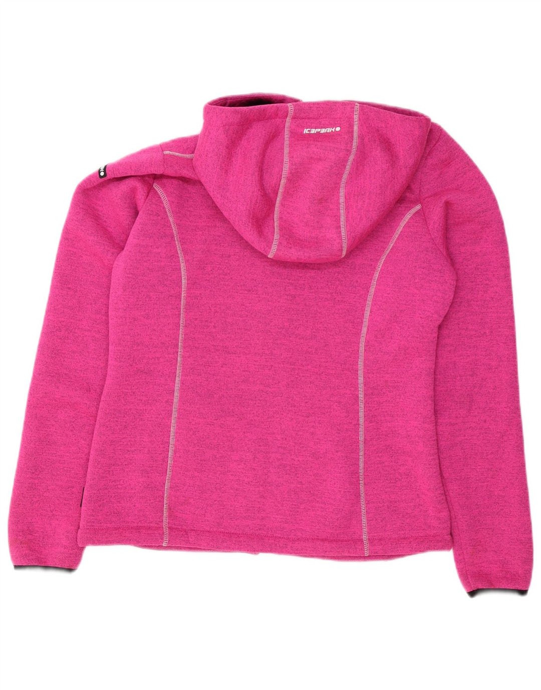 Felpa con cappuccio e zip da donna Icepeak IT 48 XL Poliestere screziato rosa
