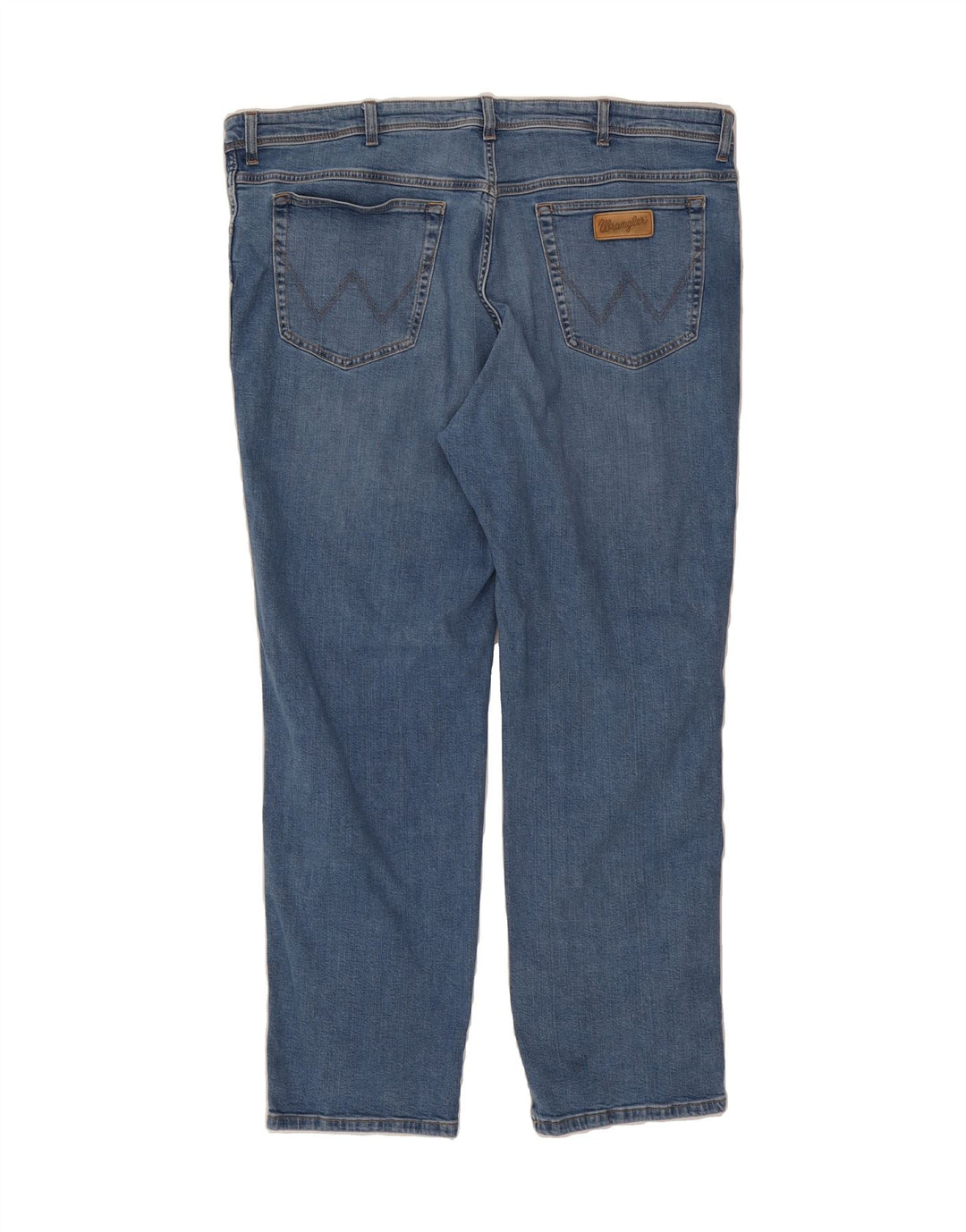 WRANGLER Womens Texas Straight Jeans W44 L32 Blue Cotton