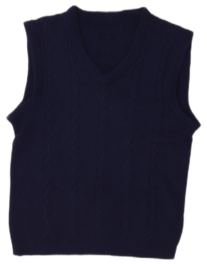 Vintage herrevest tanktop stor marineblå