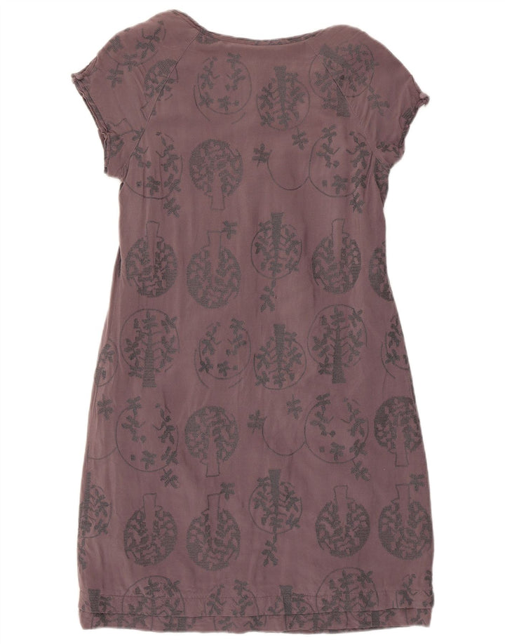 White Stuff Womens Sheath Dress UK 10 Small Grey Floral Viscose