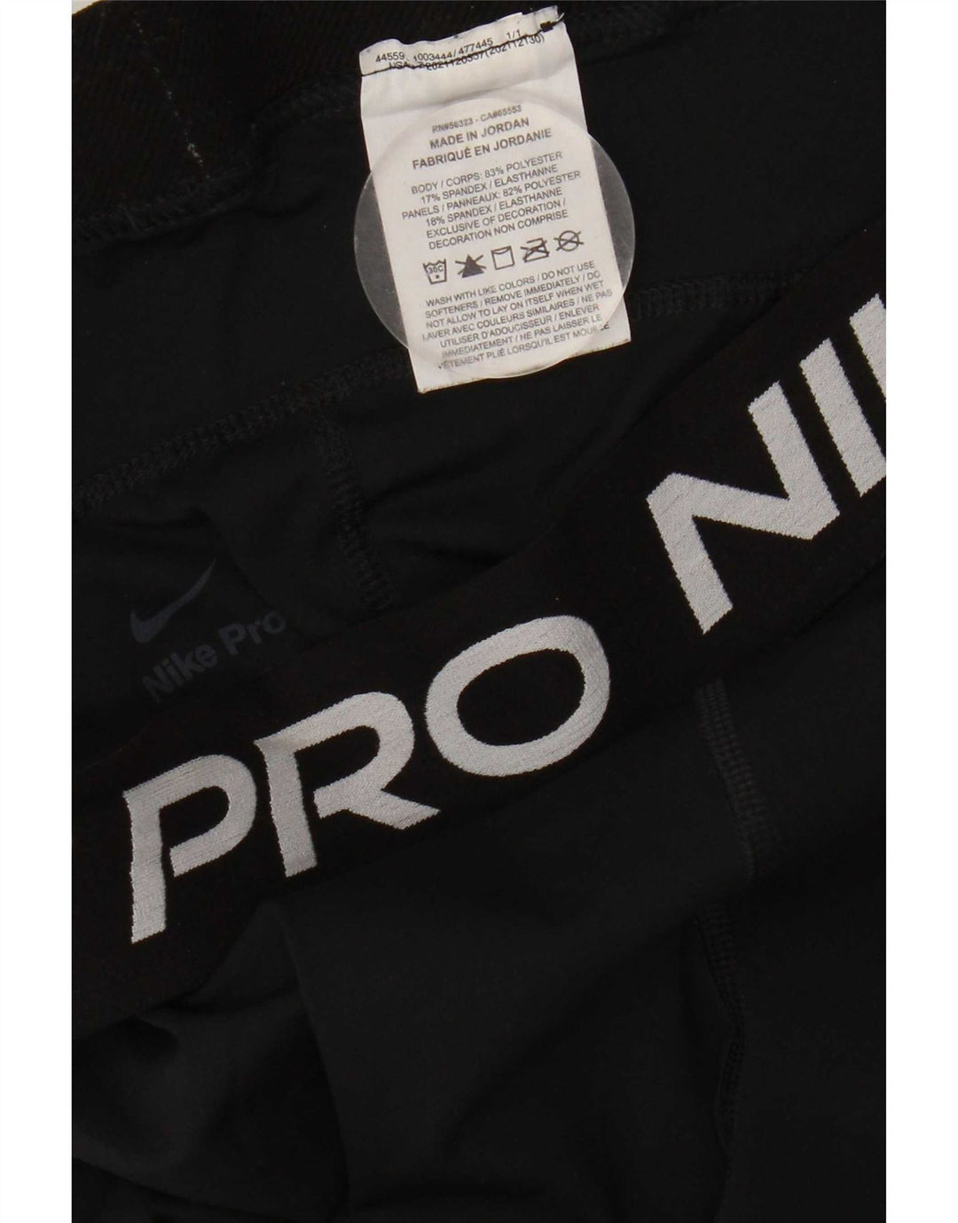 Damskie legginsy Nike Graphic UK 18 XL, czarne, poliestrowe