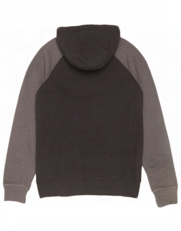 Superdry Mens Graphic Zip Hoodie Sweater Large Grey Colourblock Cotton