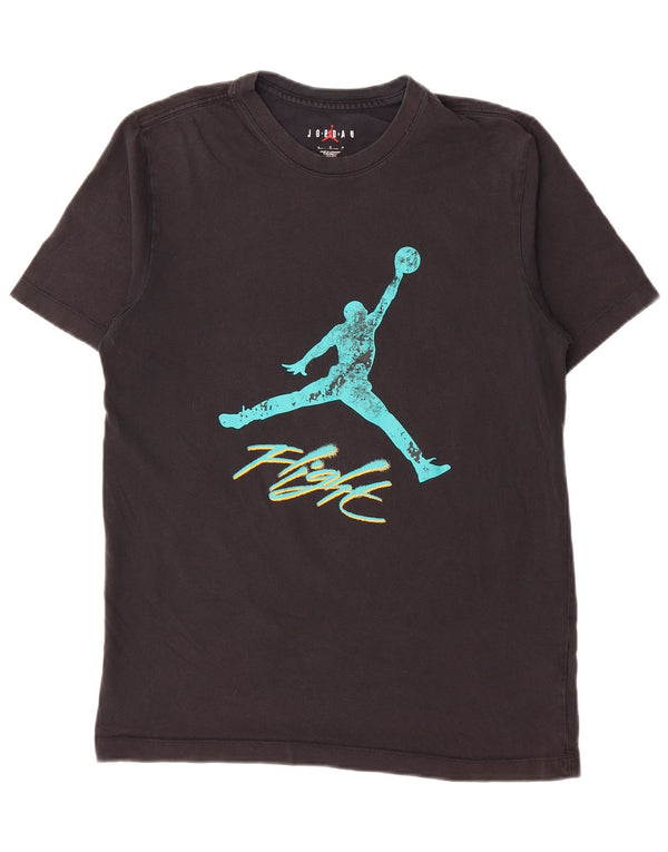 Jordan Ανδρικό γραφικό T-Shirt Top Medium Black Cotton Sports