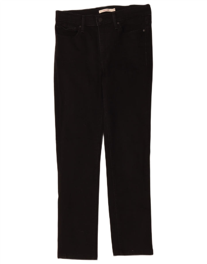Levi's Womens Shaping Slim Jeans W29 L27 Black Cotton