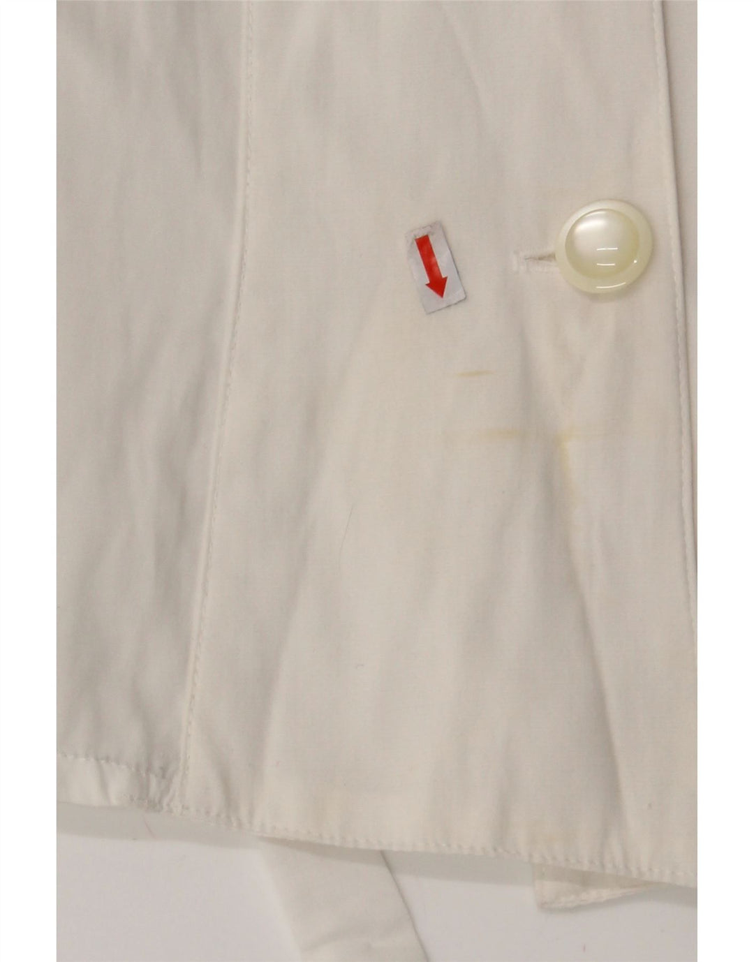VINTAGE Womens Shirt Blouse UK 14 Medium White Viscose Classic Vintage Vintage and Second-Hand Vintage from Messina Hembry 