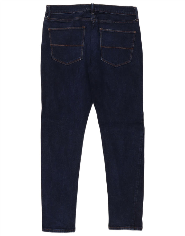 MARKS & SPENCER Dame Skinny Jeans W32 L29 Blå Bomuld