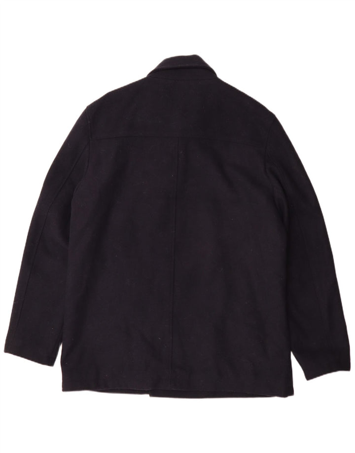 French Connection Mens Pea Coat UK 44 2XL Navy Blue