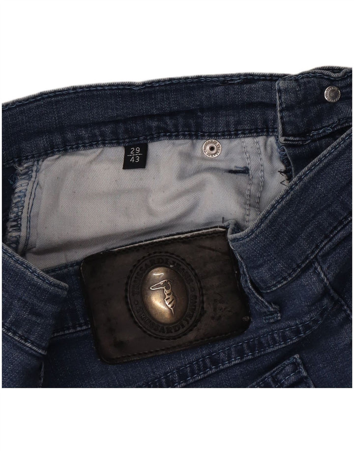 Trussardi Womens Tapered Jeans IT 43 Medium W29 L28 Blue