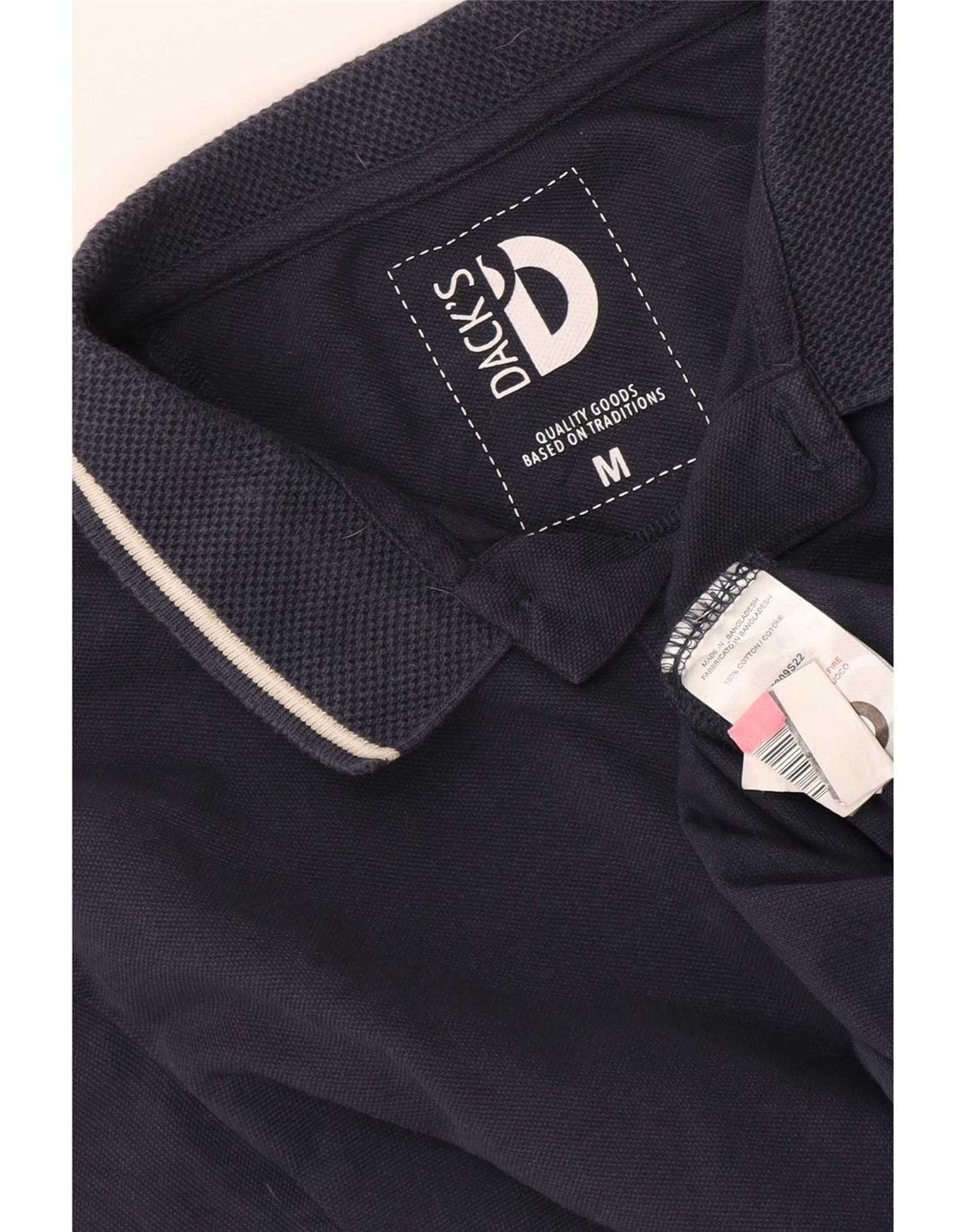Dacks herre poloshirt Medium marineblå bomuld