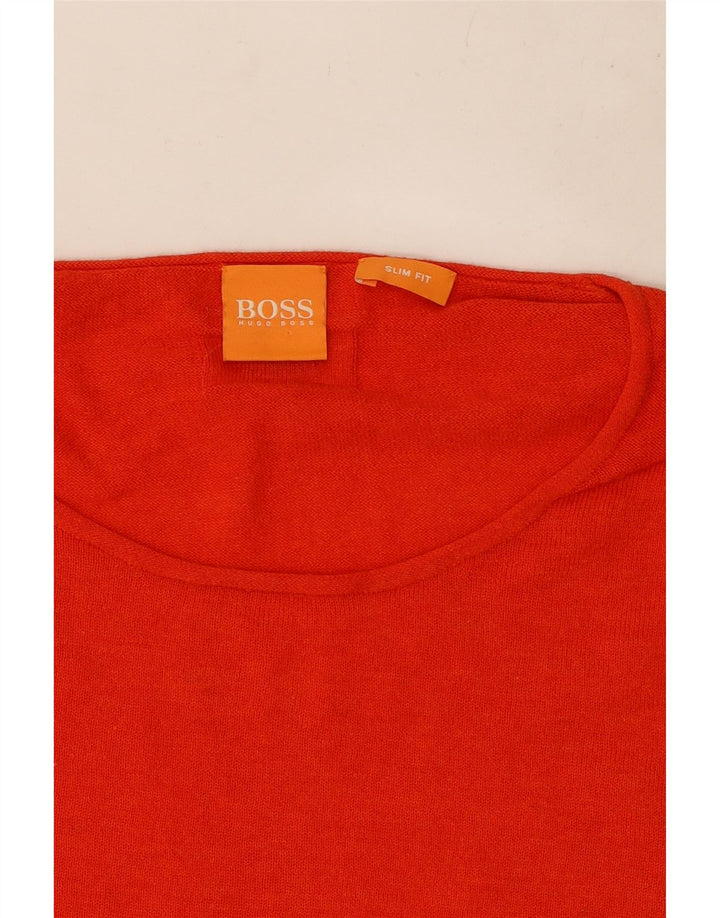Maglione maglione girocollo da uomo Hugo Boss 2XL rosso
