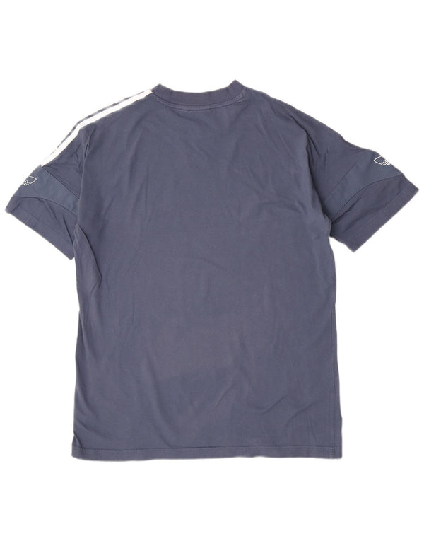 Adidas Camiseta de manga corta con gráfico regular para hombre Top Algodón azul medio