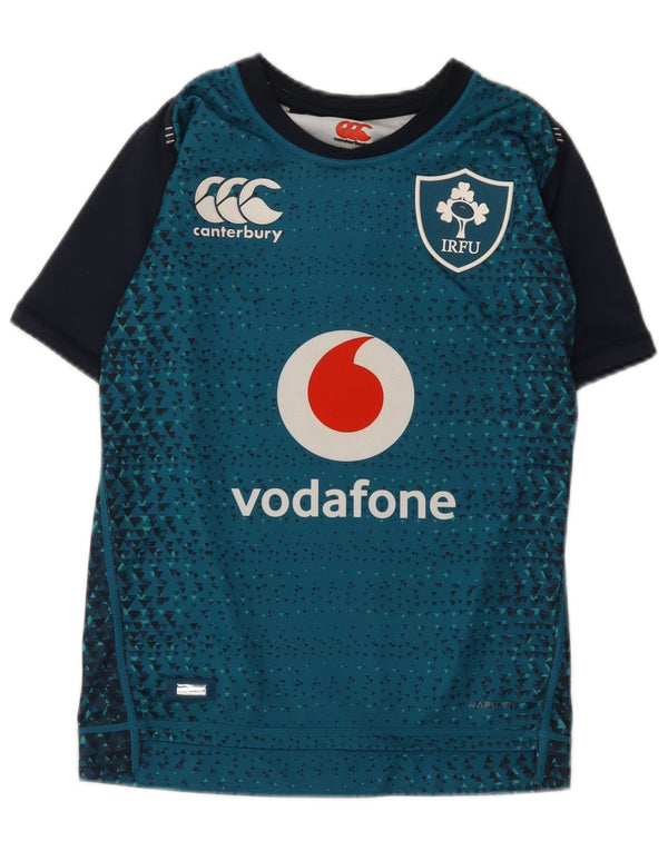 Canterbury Boys IRFU grafisk T-shirt top 11-12 år grøn polyester
